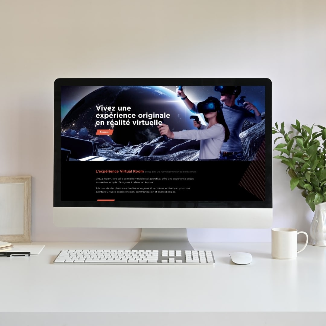 gray and white minimalist desktop mockup instagram post